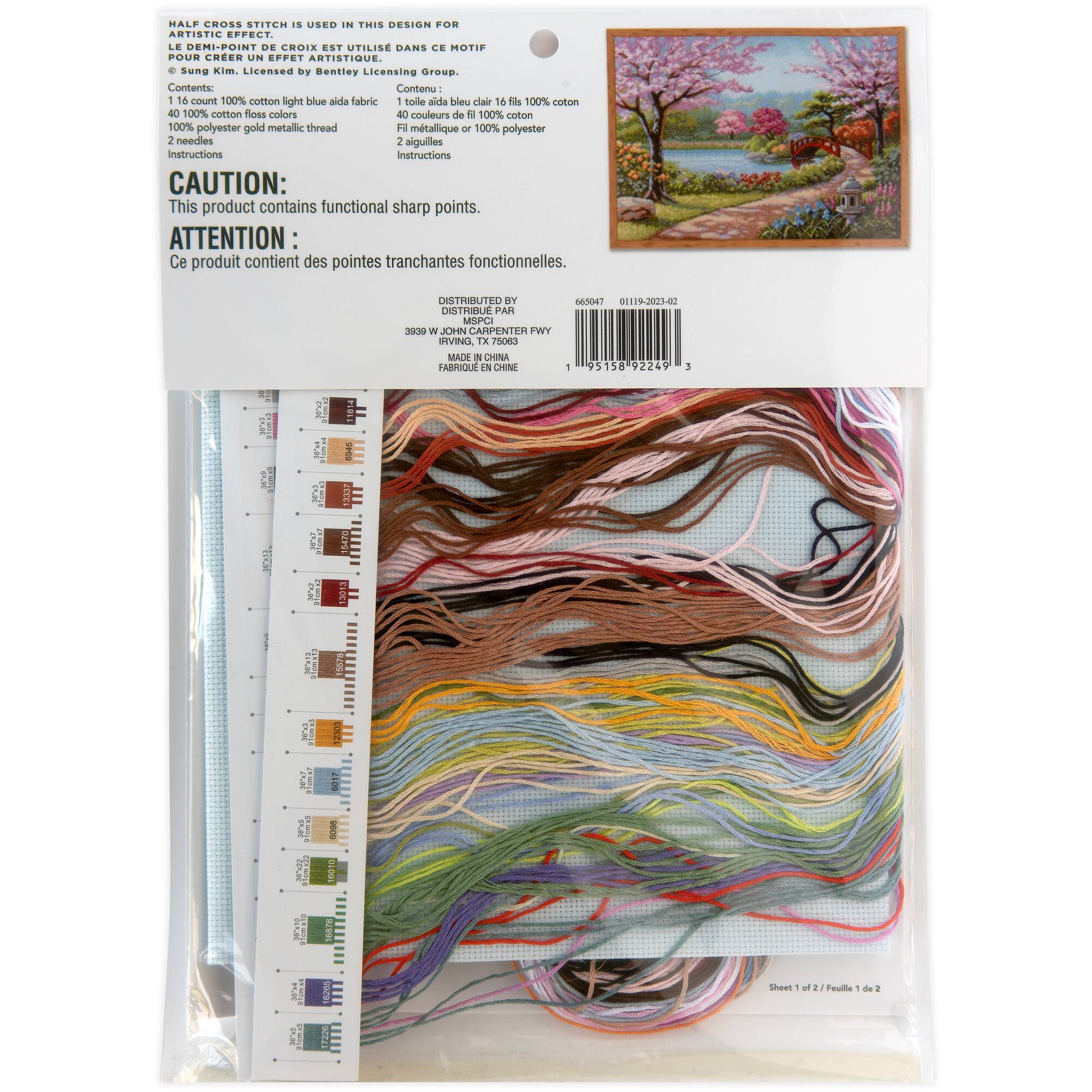 Blossom Garden Counted Cross Stitch Kit by Loops & Threads®